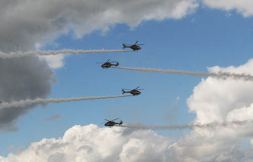 Indian Air Force helicopter team